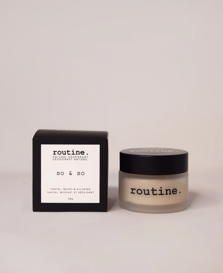 Routine Natural Deodorant - So & So JAR