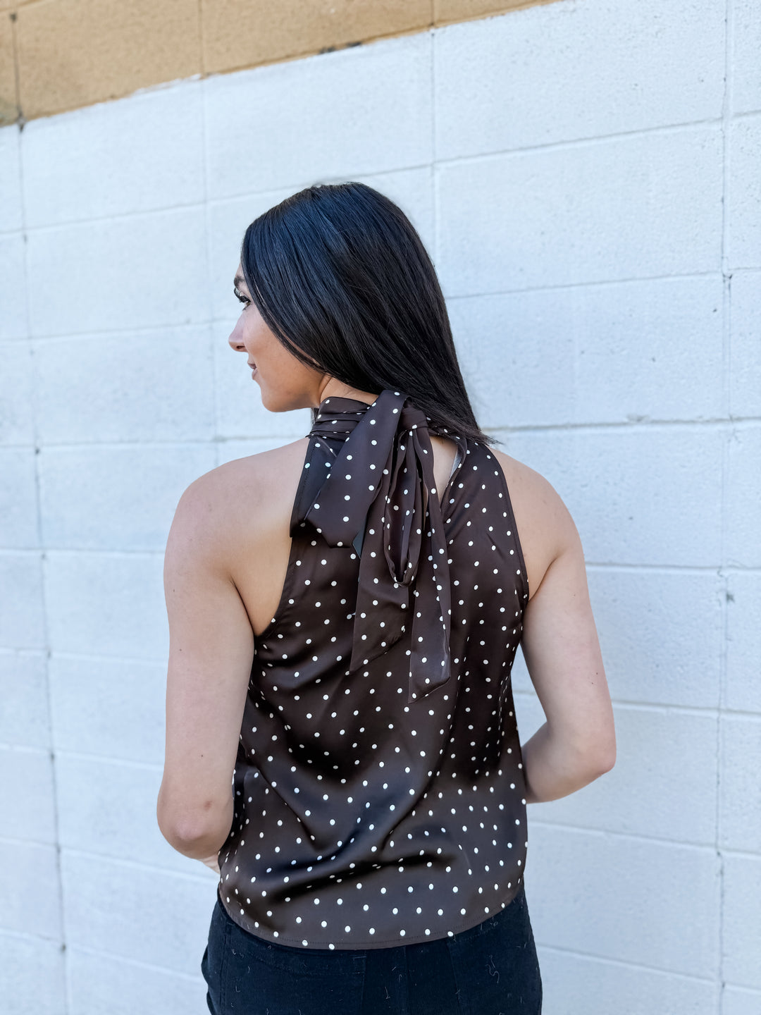 Lysell Polka Dot Halter Top