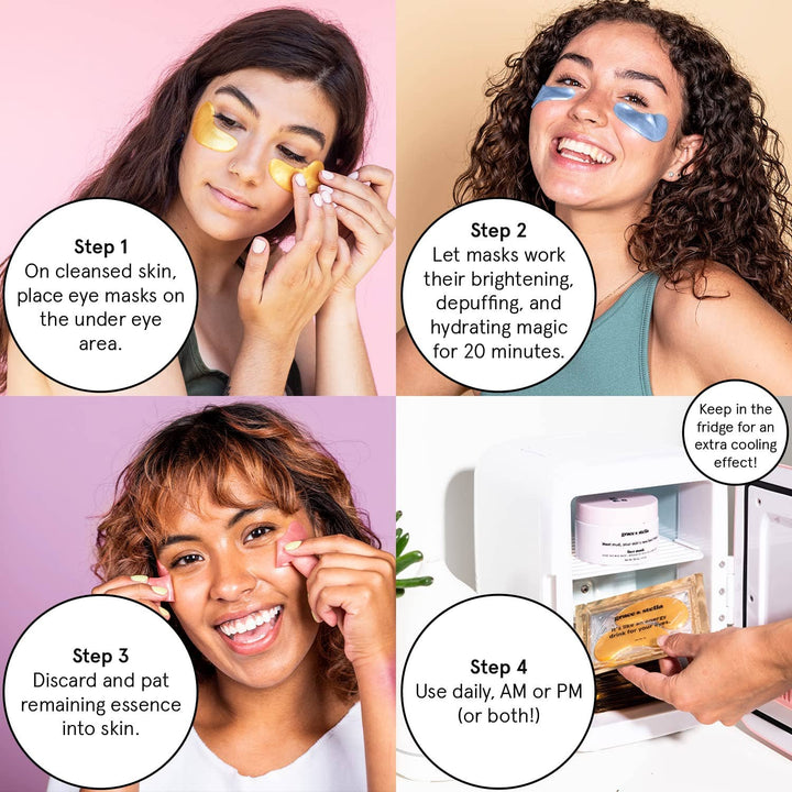 Pink Moisturizing Under Eye Masks (24 Pairs)