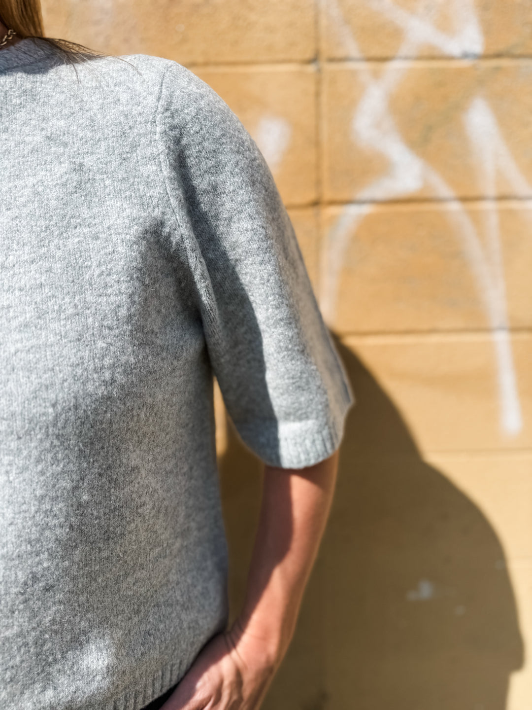 Boom Sweater Tee - Grey