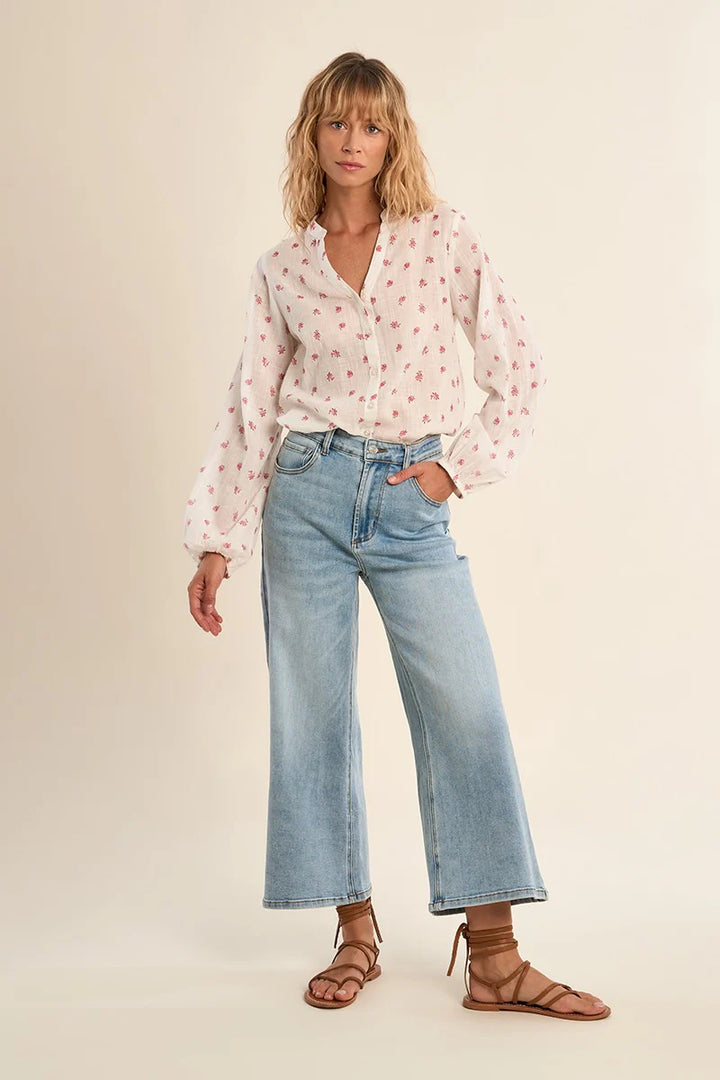 Molly Cropped Jeans - Light Denim
