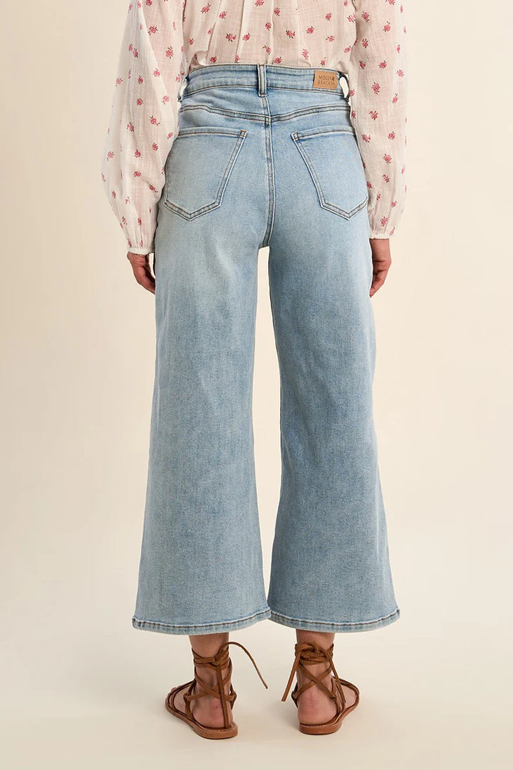 Molly Cropped Jeans - Light Denim