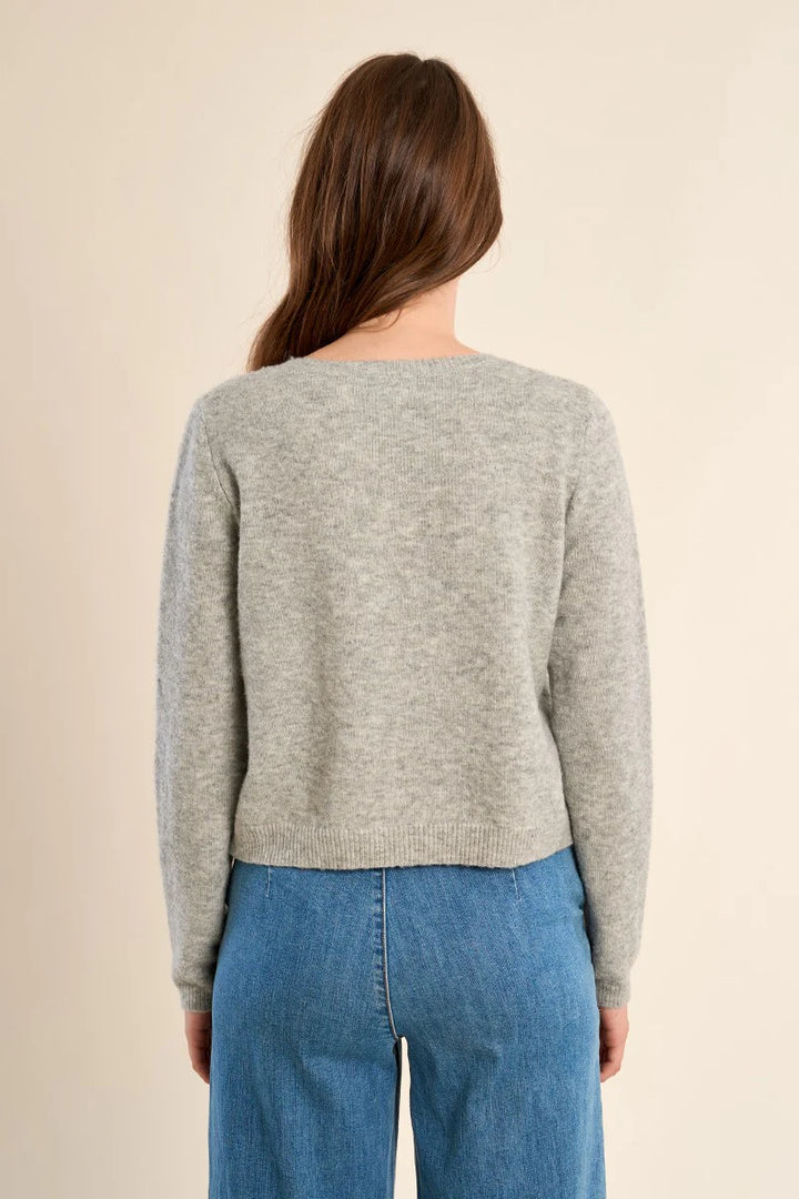 Light Grey Button Up Cardigan