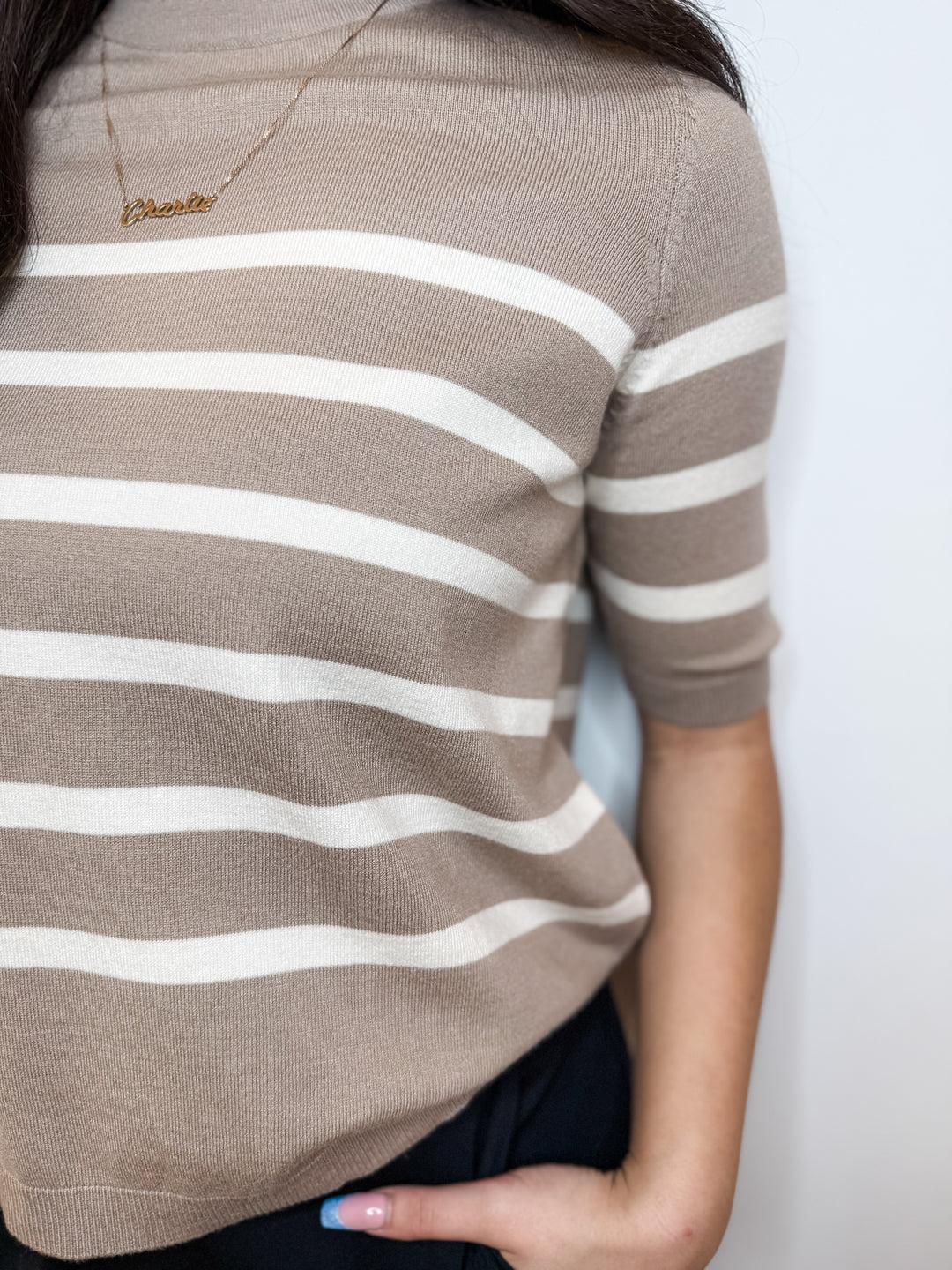 Saba Striped Sweater Tee