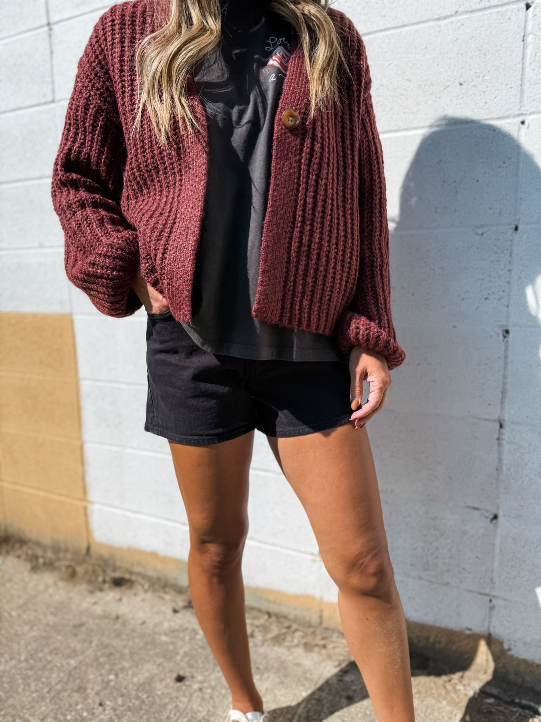 Single Button Cardigan