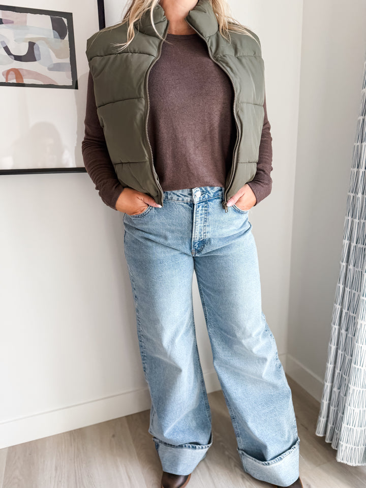 Tracy Puffer Vest - Green