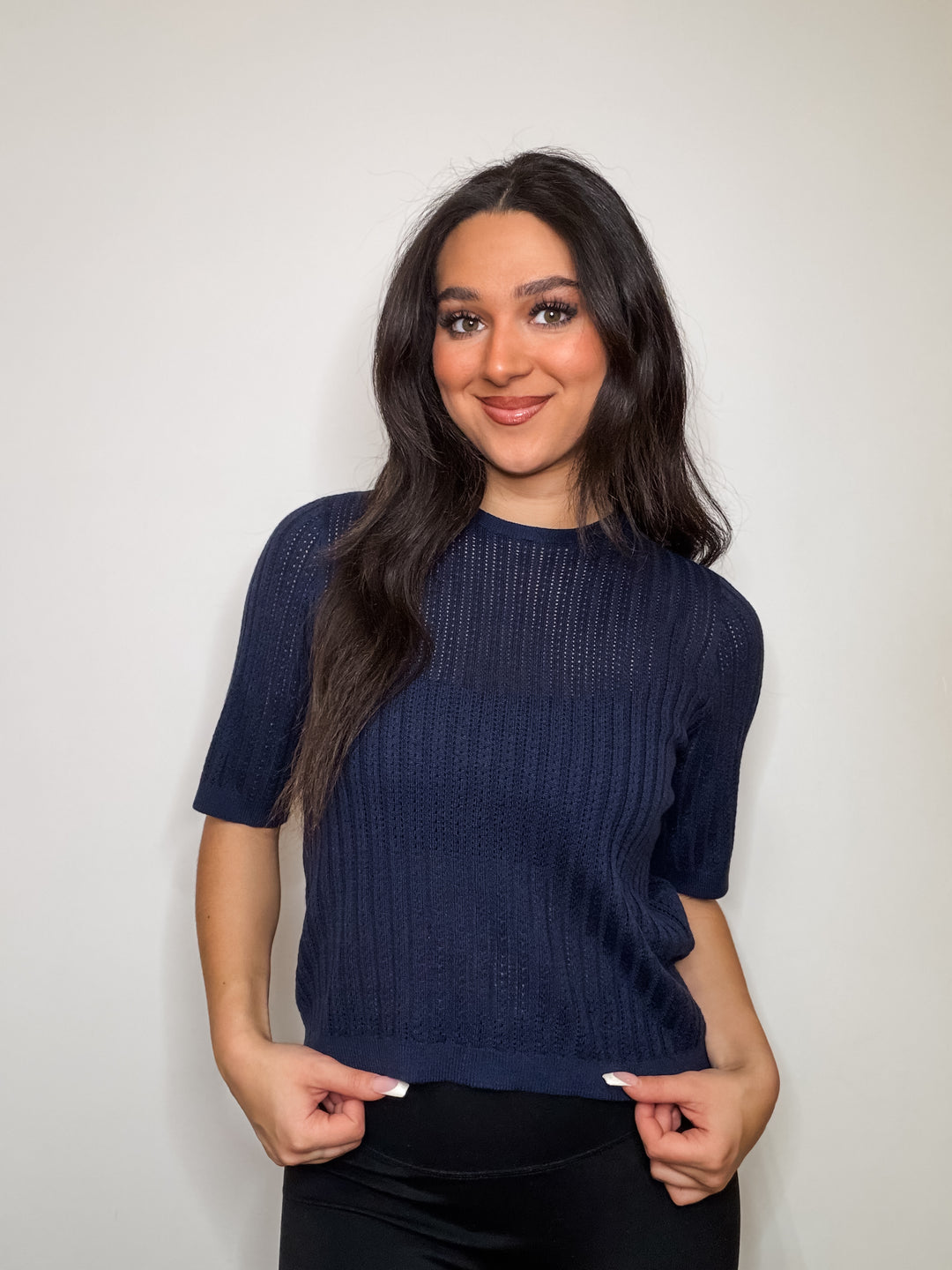 New Lexsun Back Tie Sweater Tee