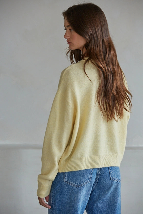 Butter Yellow Cardigan