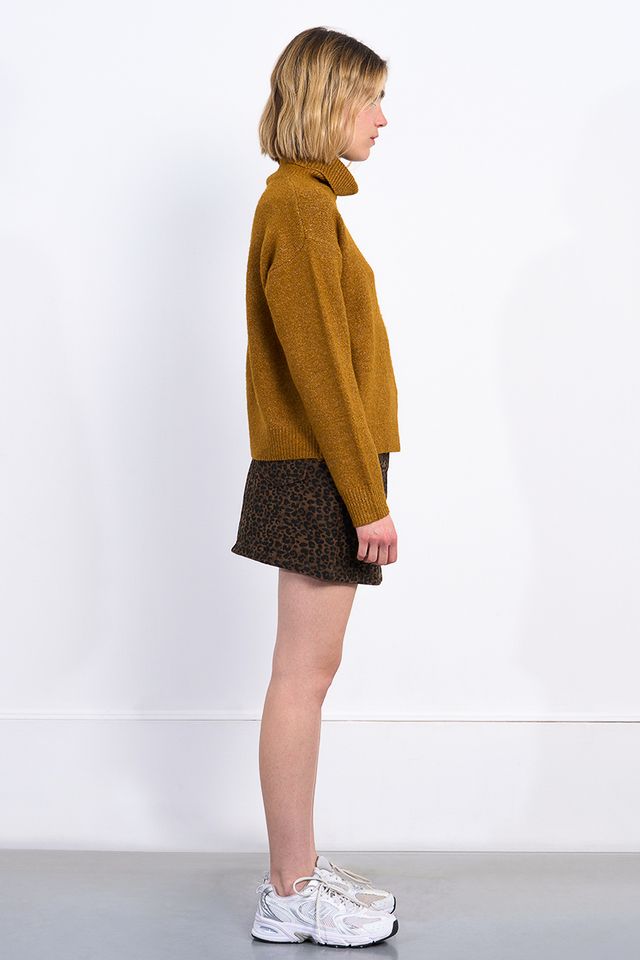 Classic Turtleneck Sweater - Mustard