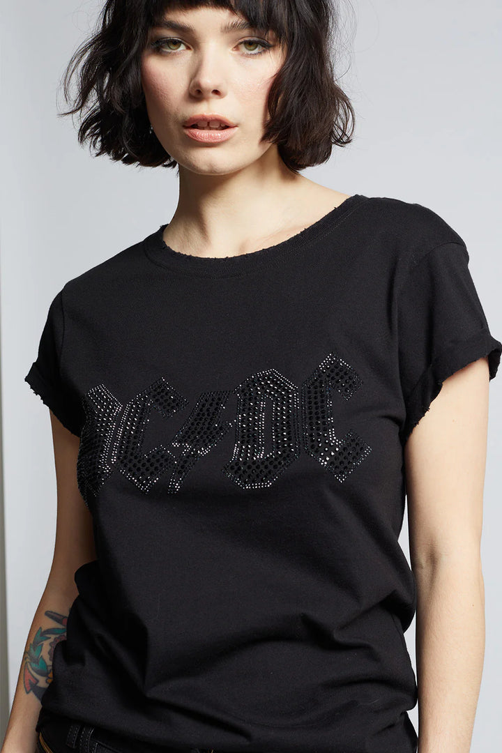 ACDC Crystal Tee