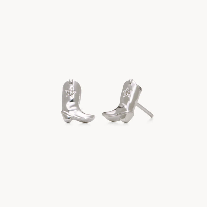 Cowboy Boot Stud Earring