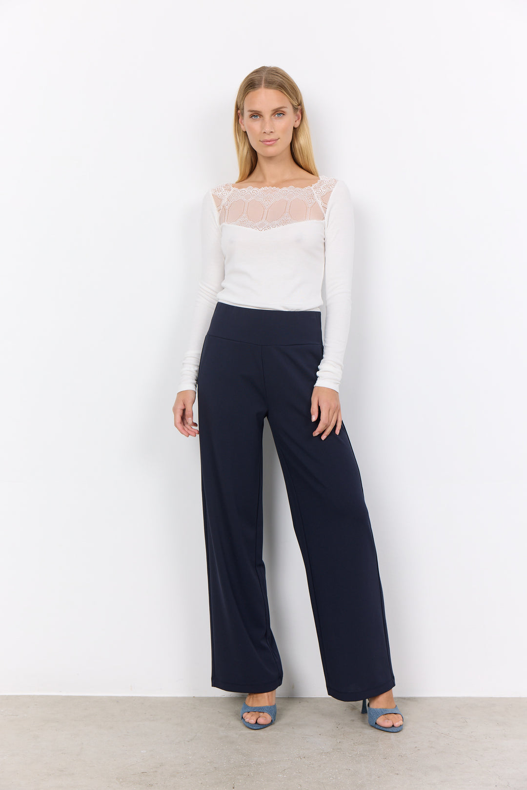Siham 48 Pants - Navy