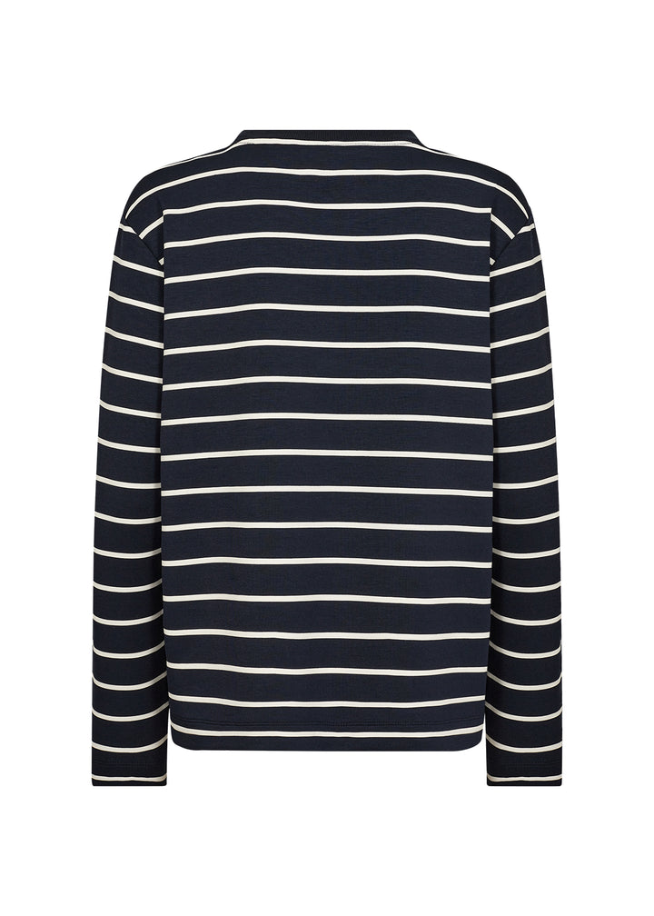 Barni 26 Long Sleeved Navy Striped Top