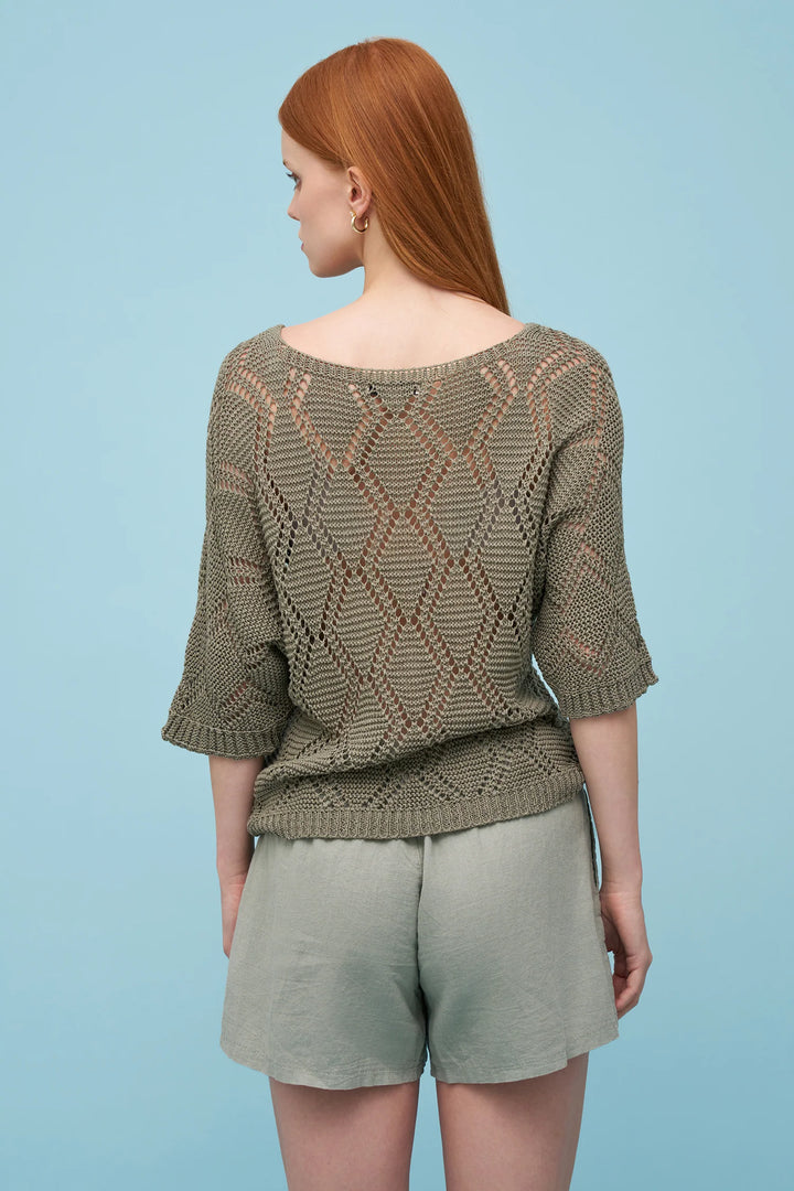 Aria Open Knit Top