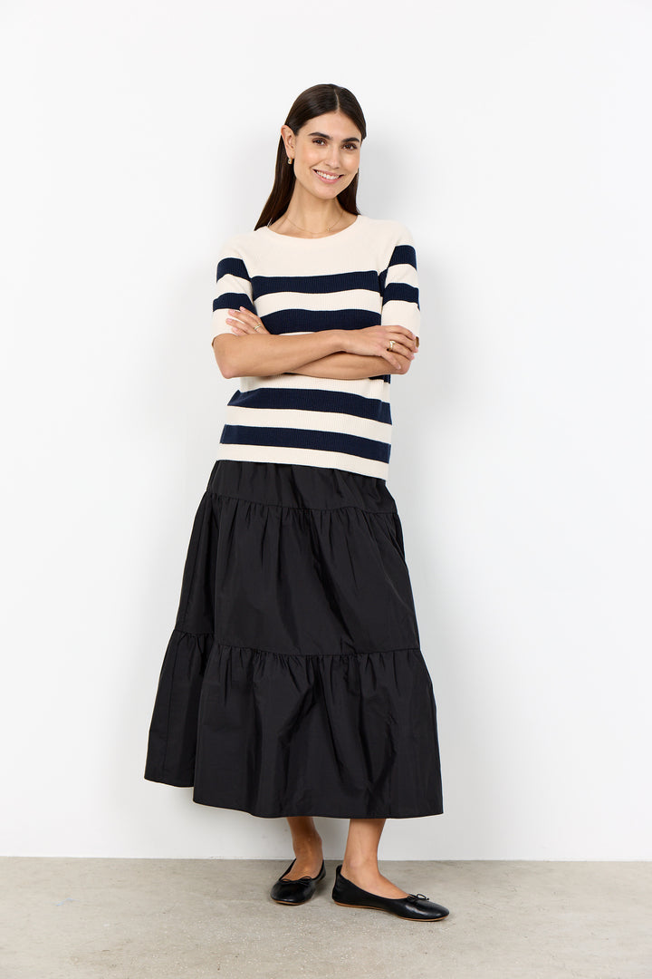Kanita Stripe 35 Top - Navy