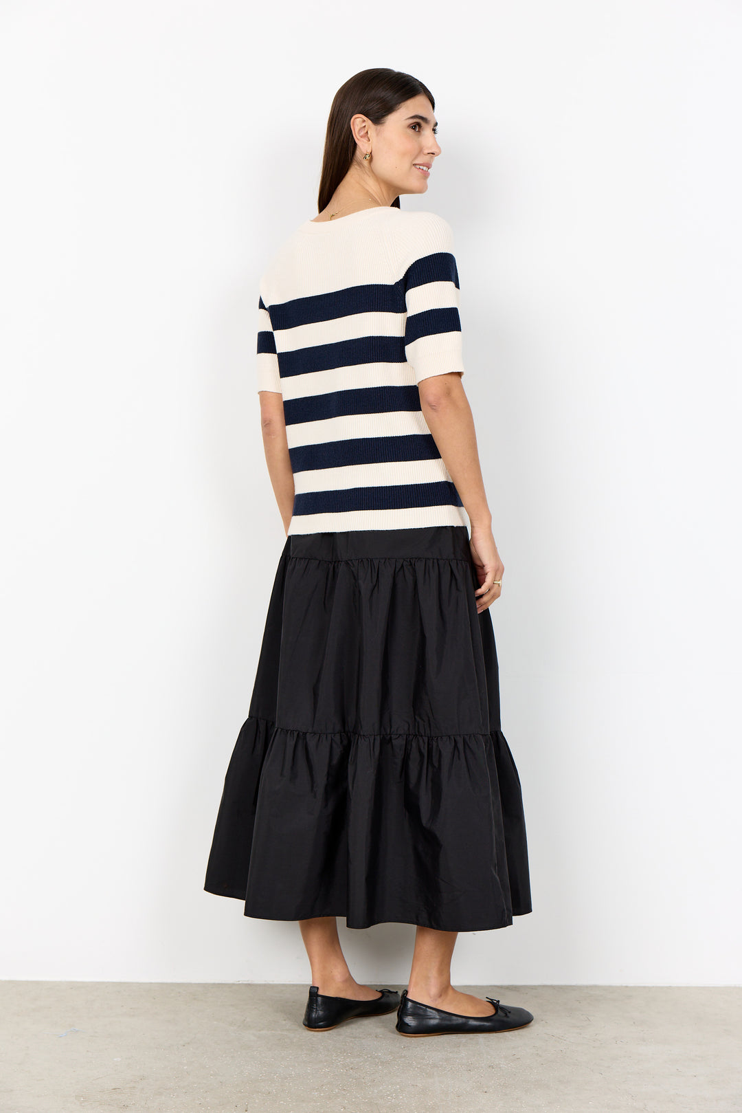 Kanita Stripe 35 Top - Navy