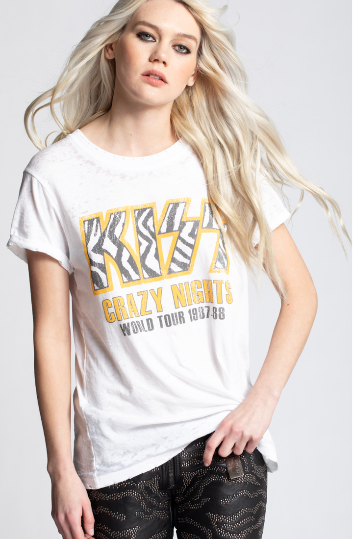 Kiss Crazy Nights Burnout Tee