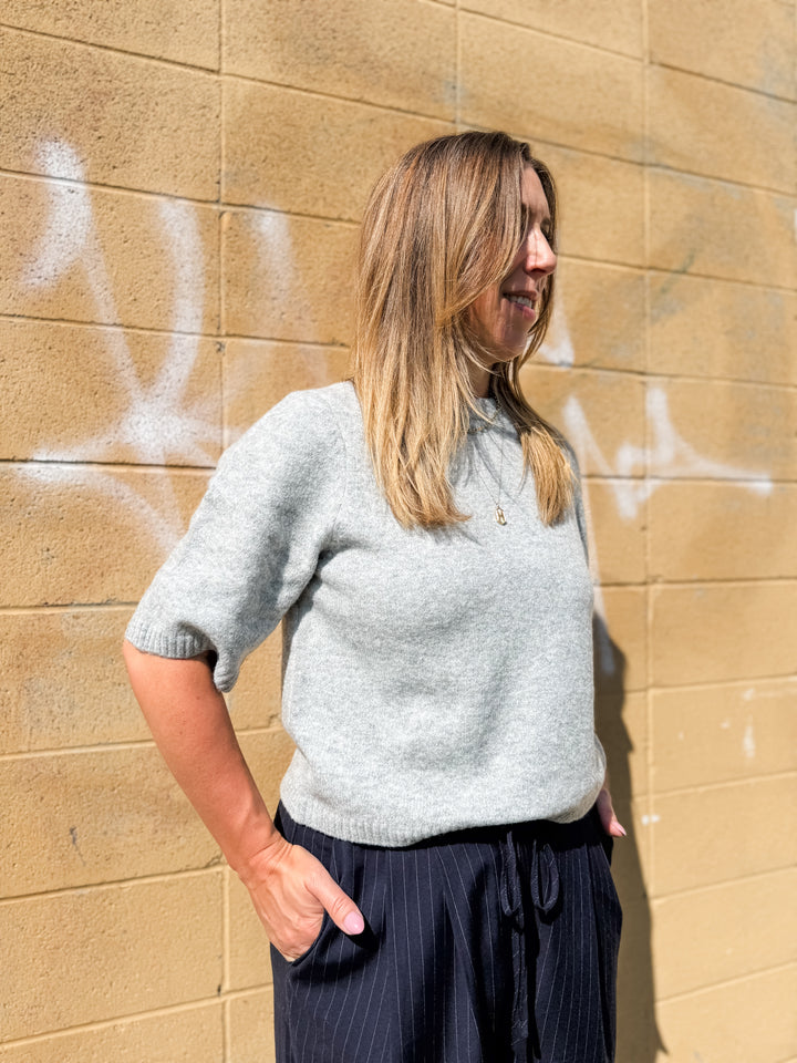 Boom Sweater Tee - Grey