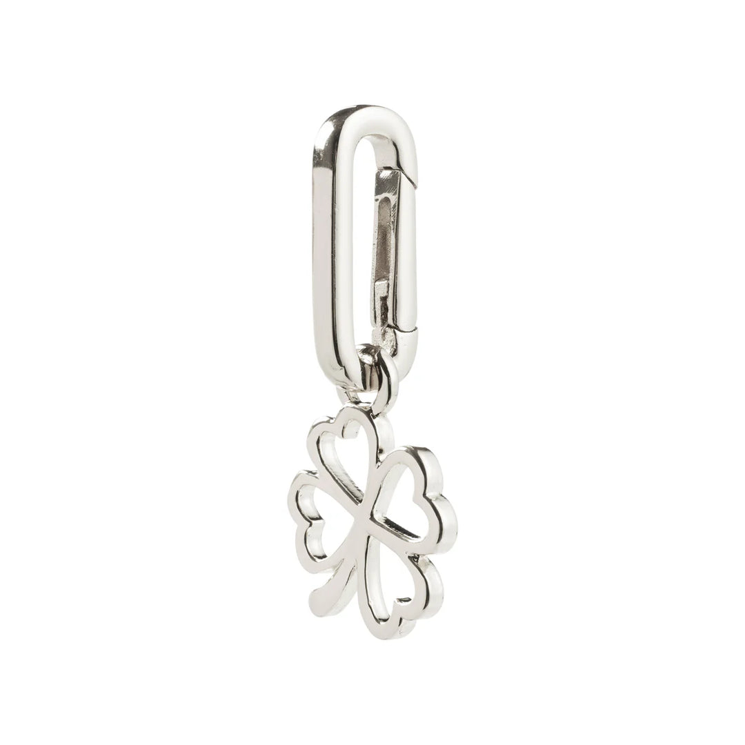 Clover Charm Pendant - Silver