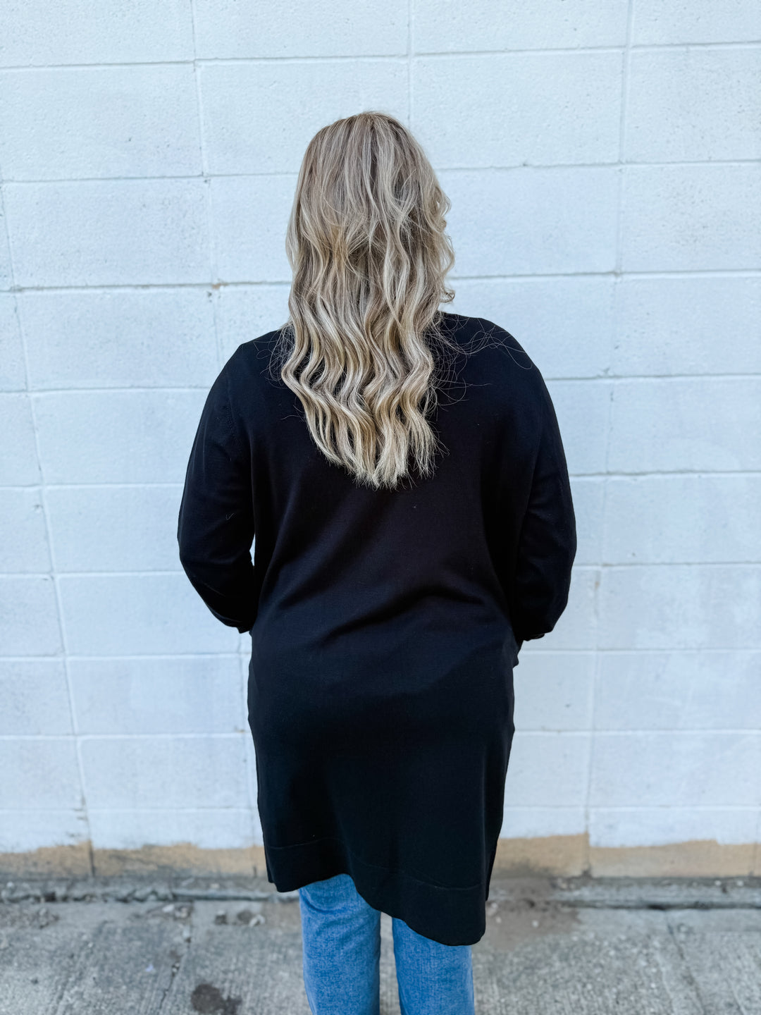 Silje Long Cardigan - Black