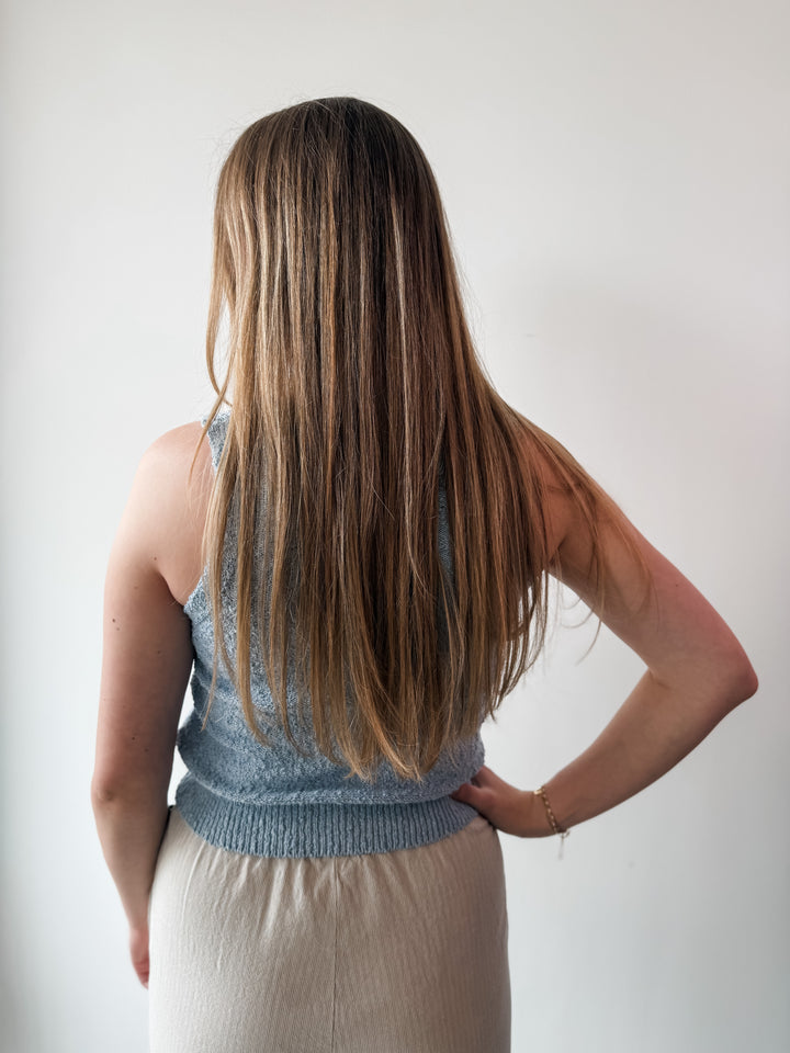 Alvilda Vest Top - Blue