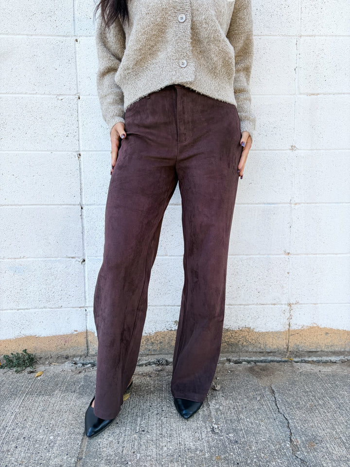 Perra Faux Suede Pants