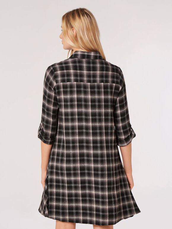 Plaid Shirt Dress