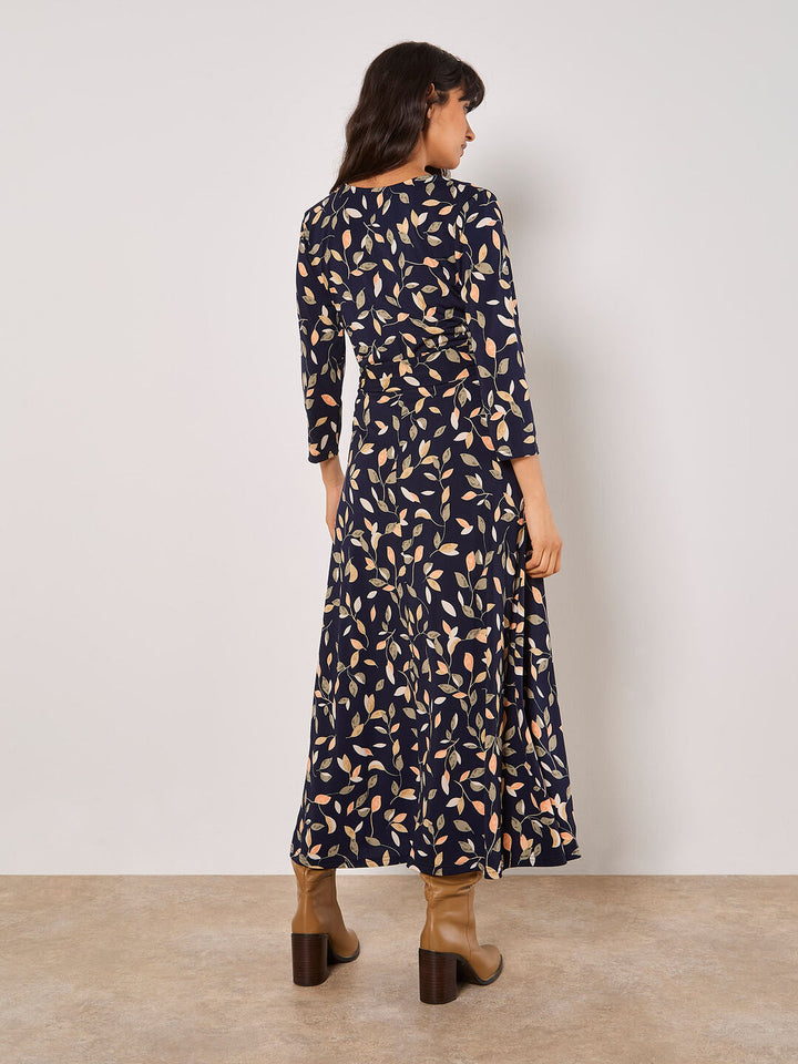 Leaf Wrap Maxi DRess