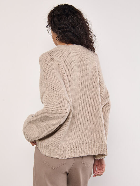 Embroidered Floral Sweater