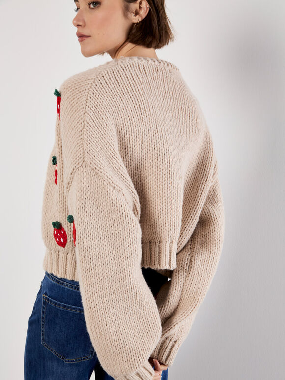 Strawberry Open Cardigan