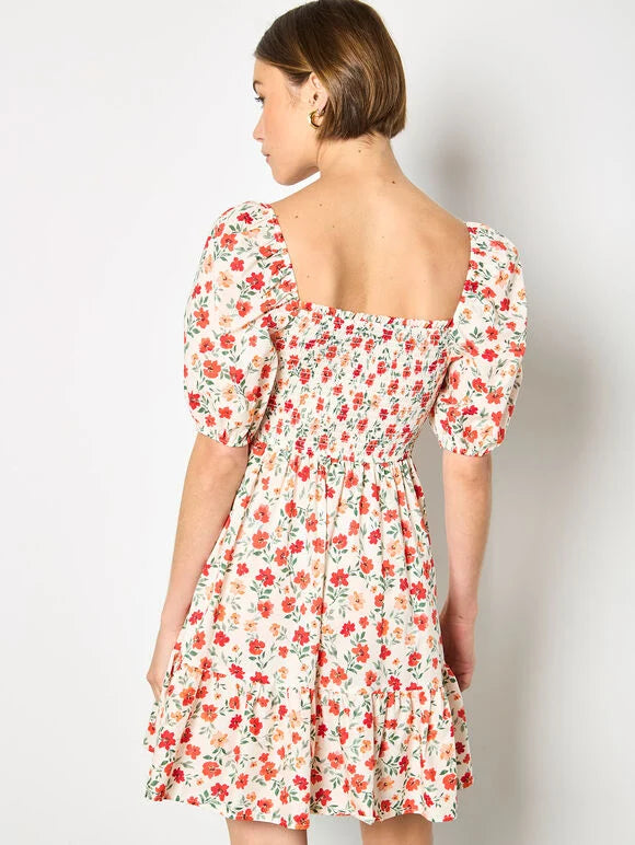 Floral Mini Poplin Dress