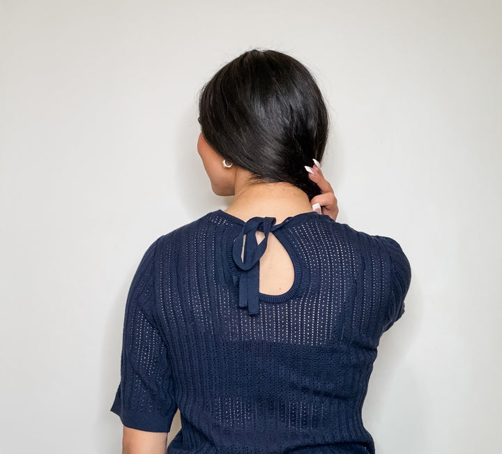 New Lexsun Back Tie Sweater Tee