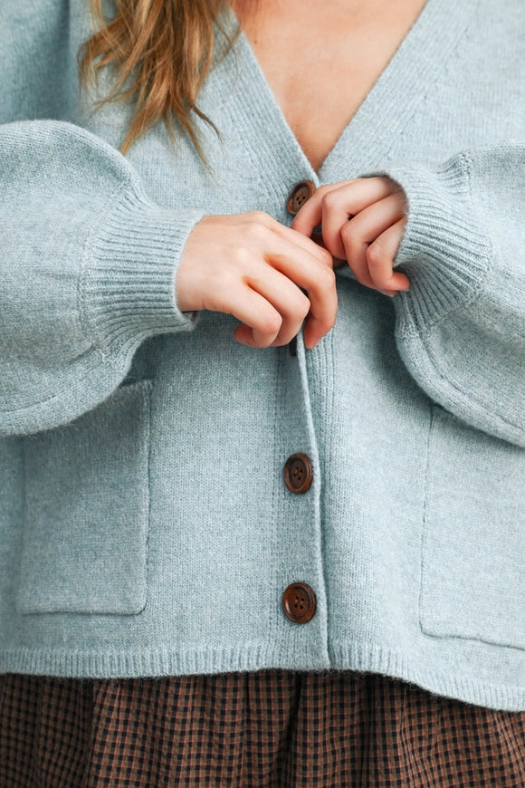 Turquoise Knit Cardi