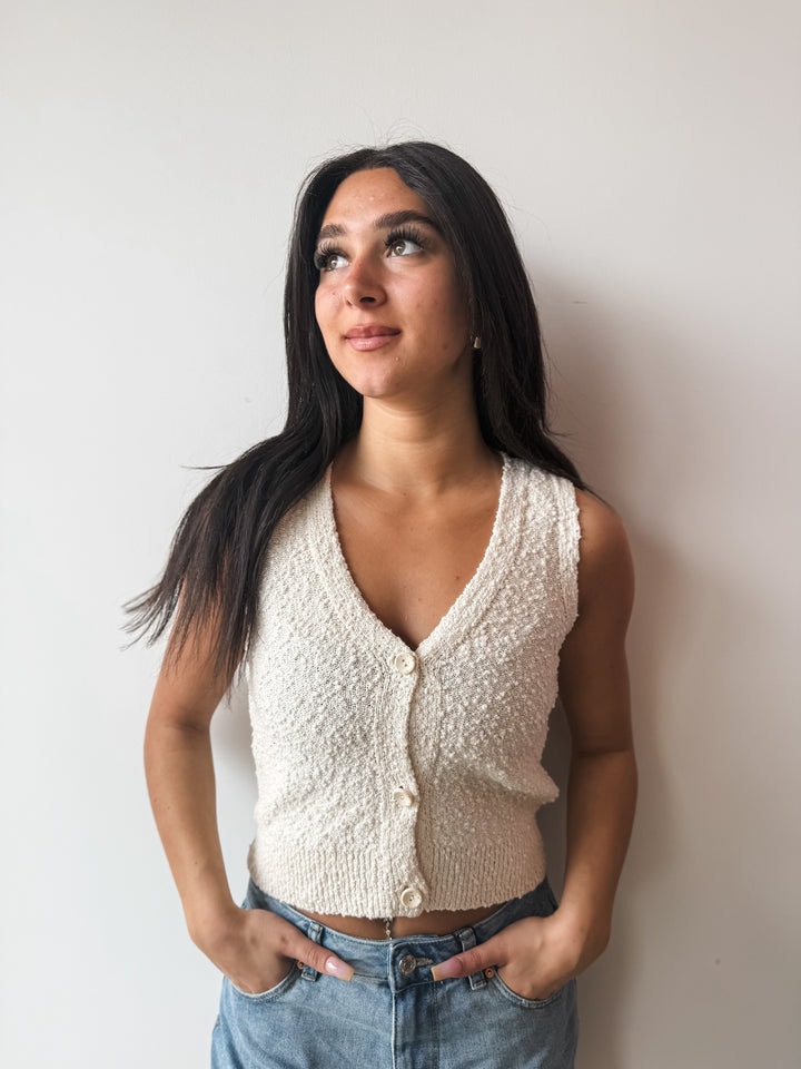 Alvilda Vest Top - Birch