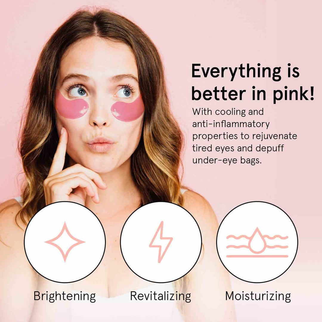 Pink Moisturizing Under Eye Masks (24 Pairs)