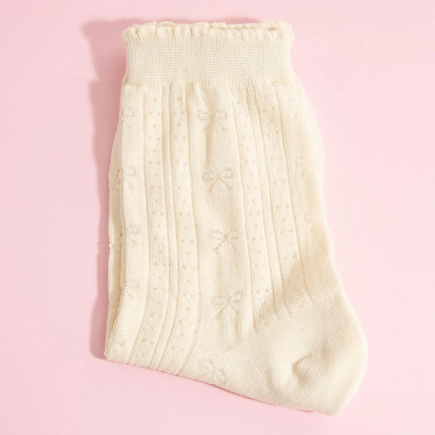 Subtle Bow Socks