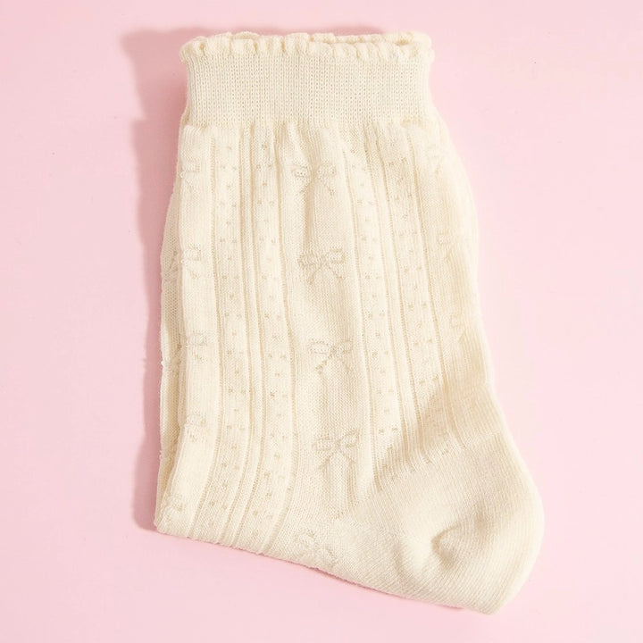 Subtle Bow Socks