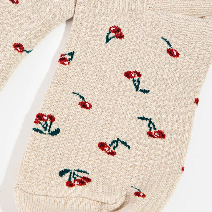 Cherry Print Socks