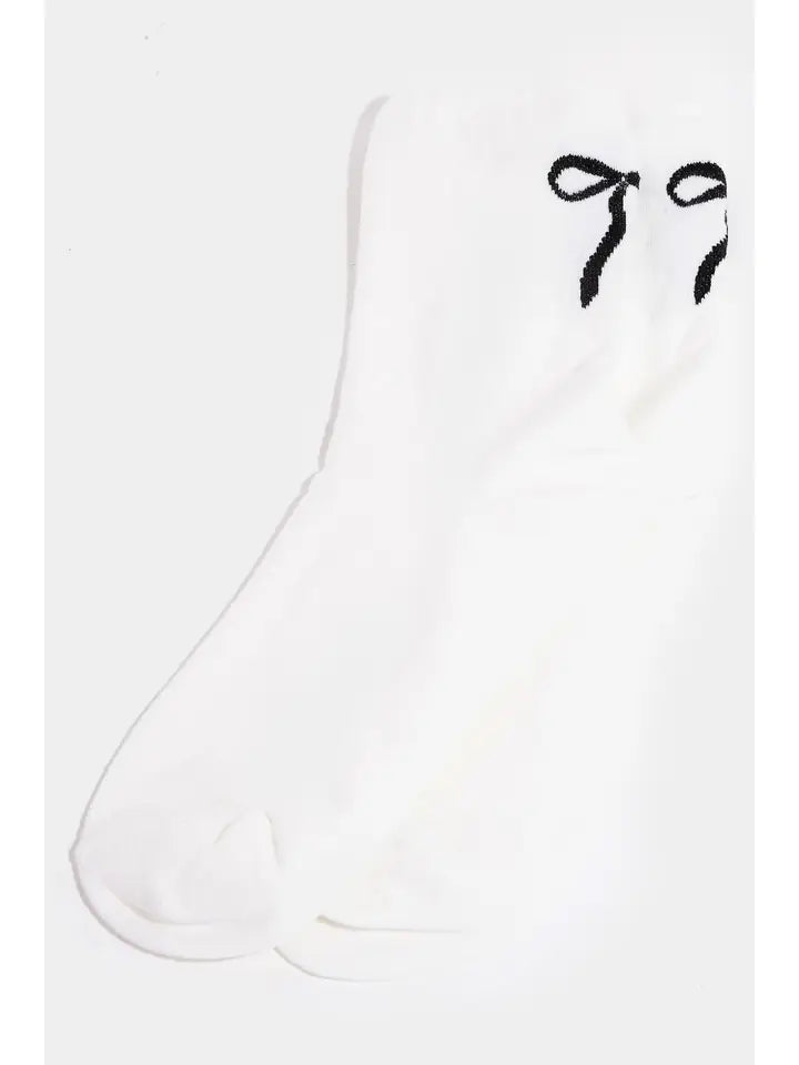 Glitter Bow Socks