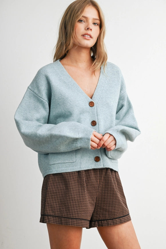 Turquoise Knit Cardi