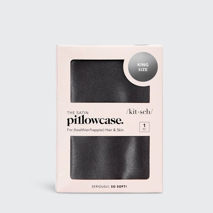 Satin Pillowcase KING - Charcoal