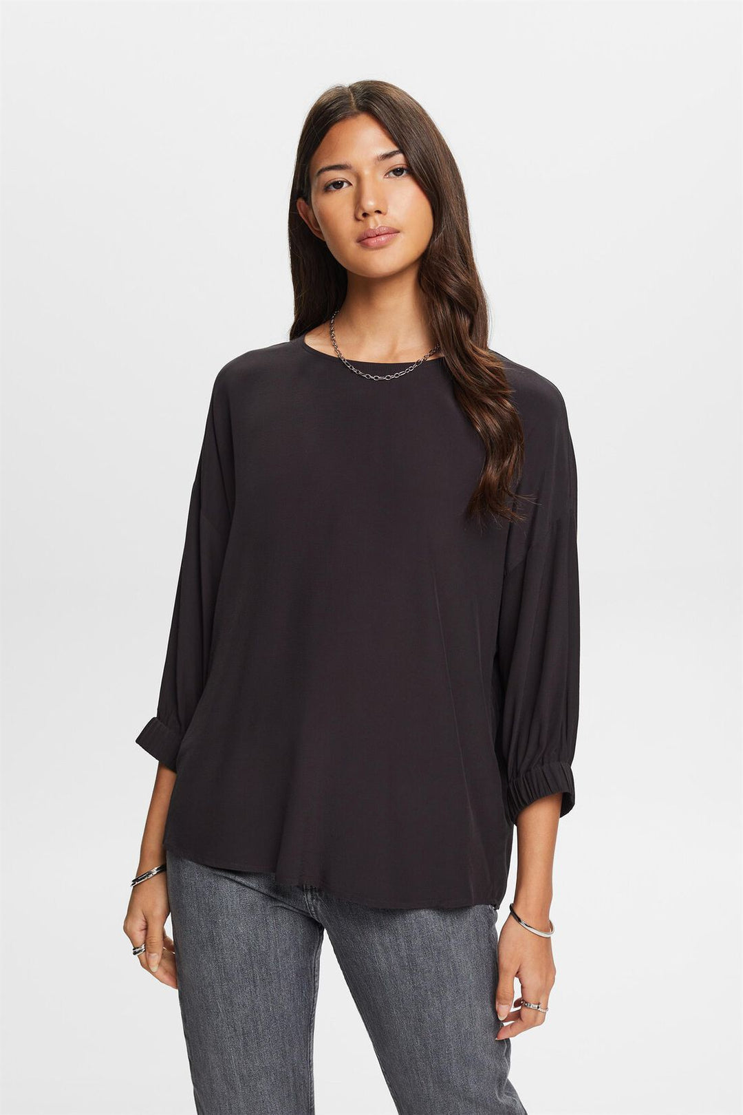 3/4 Crepe Blouse