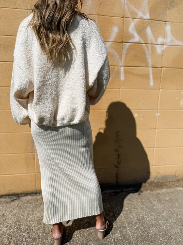 Mila Midi Skirt - Cream