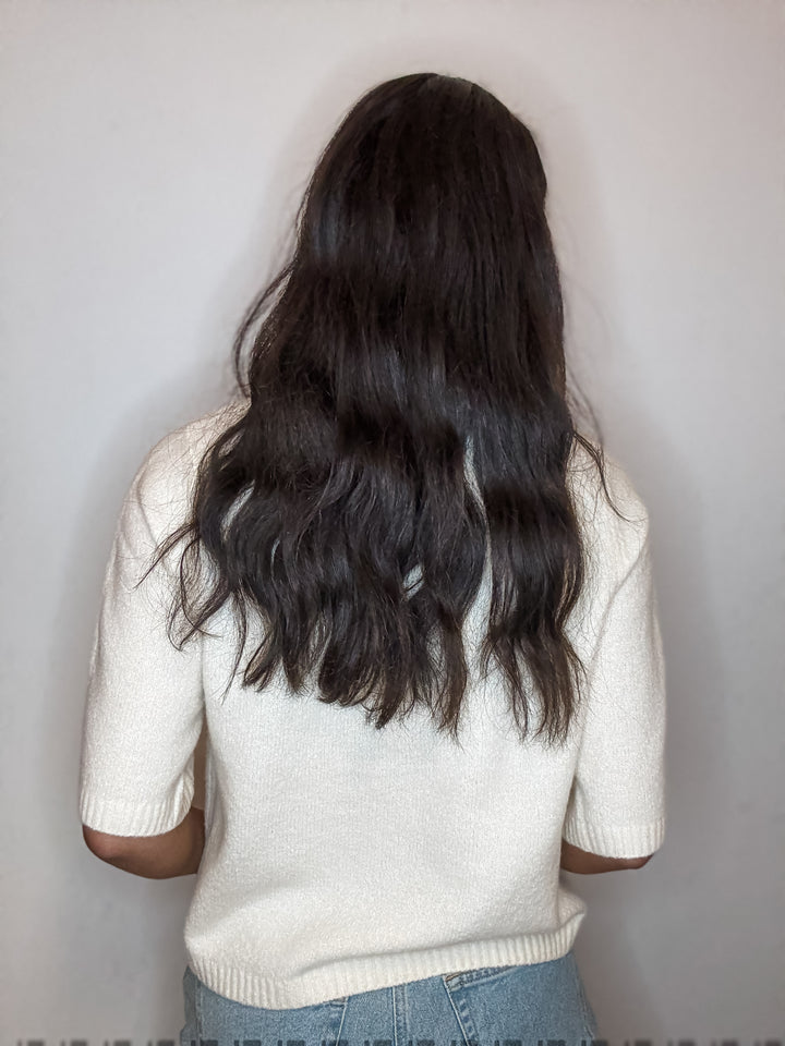 Boom Sweater Tee - Cream