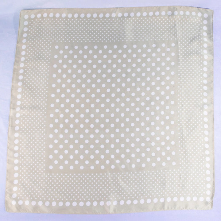Polka Dot Satin Neck Scarves