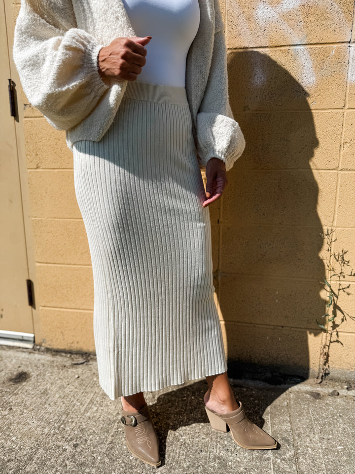 Mila Midi Skirt - Cream