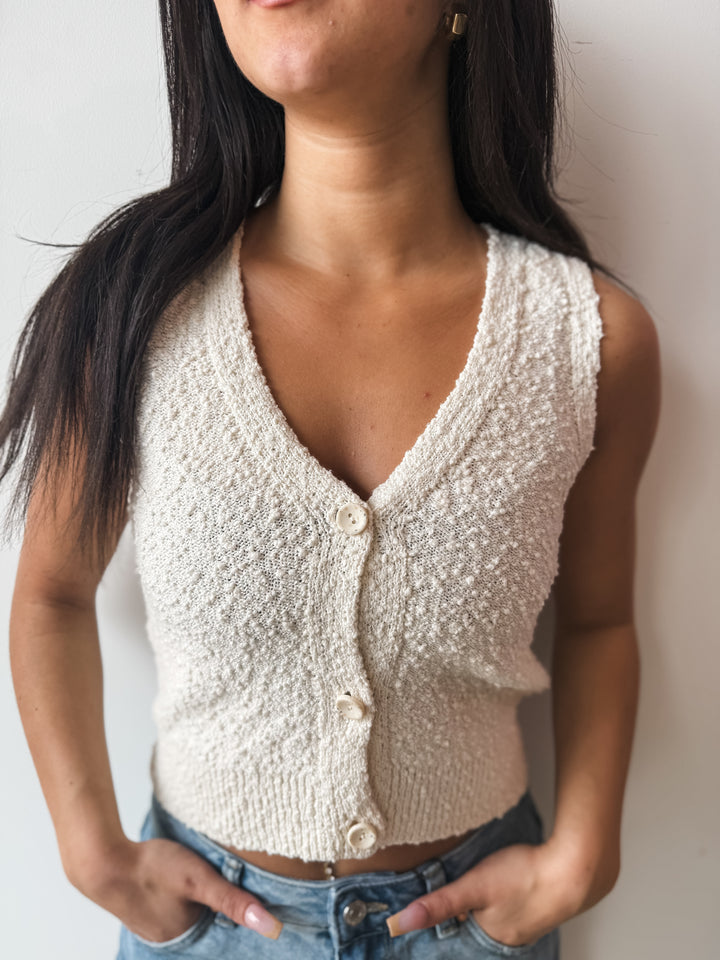 Alvilda Vest Top - Birch
