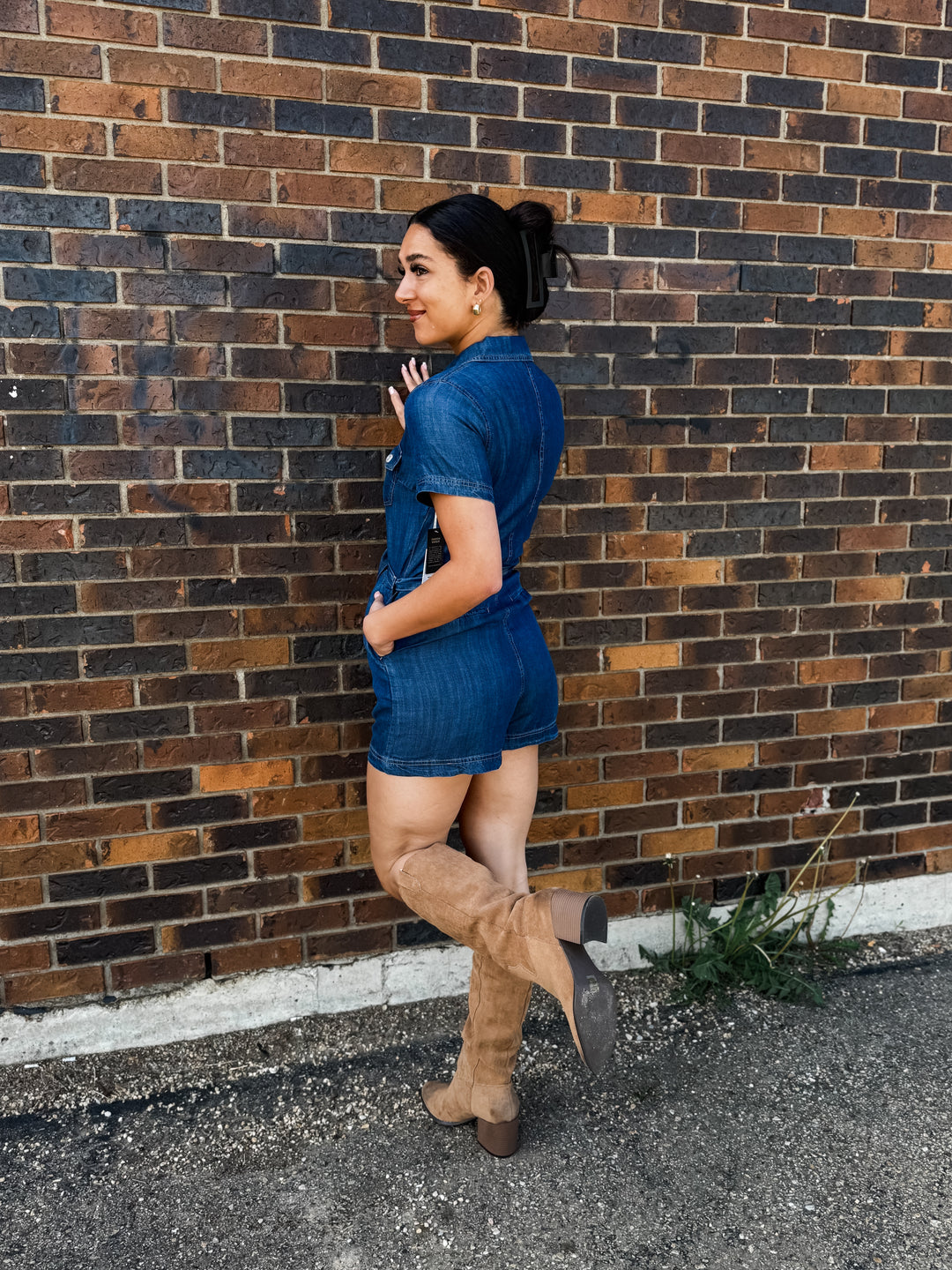 Belted Utility Romper