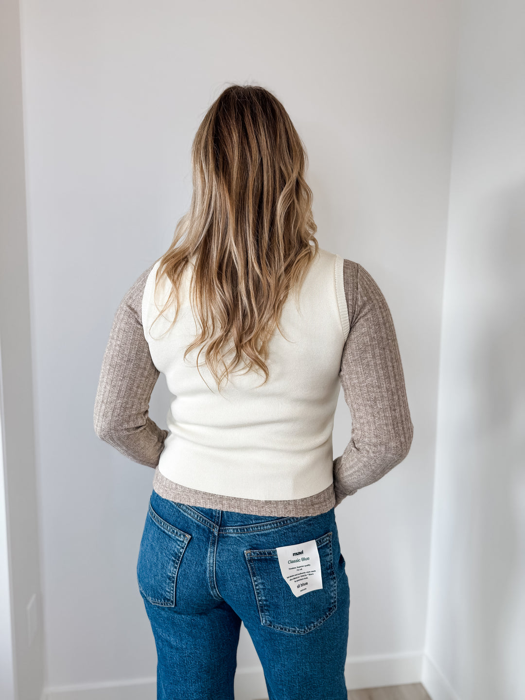 Alice Vest Top - Cream