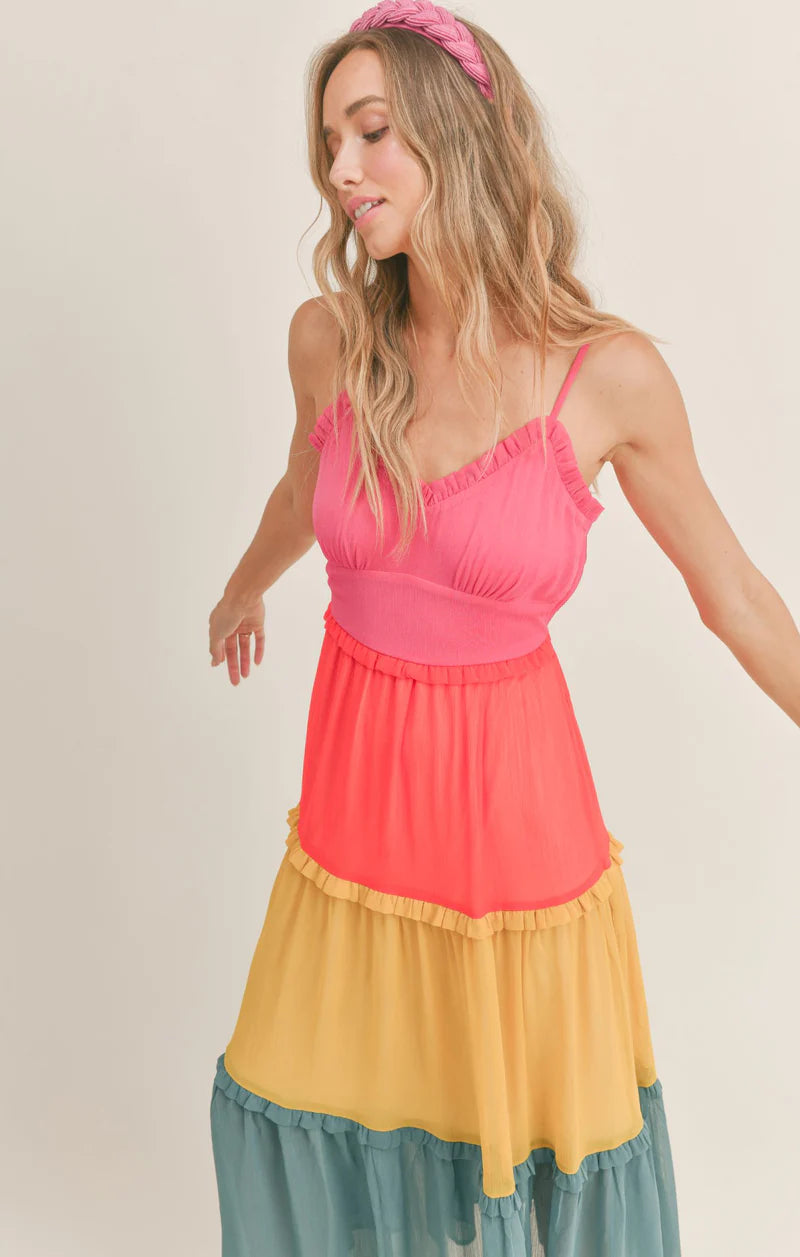 Colorful Midi Dress